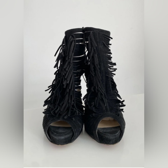 Christian Louboutin Deva Fringe booties RETAIL 1,095 - Picture 2 of 7